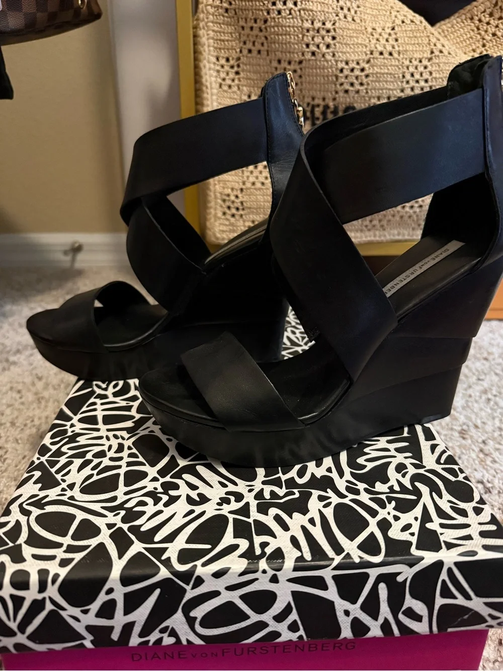 Diane von Furstenberg Opal Wedge Sandal
